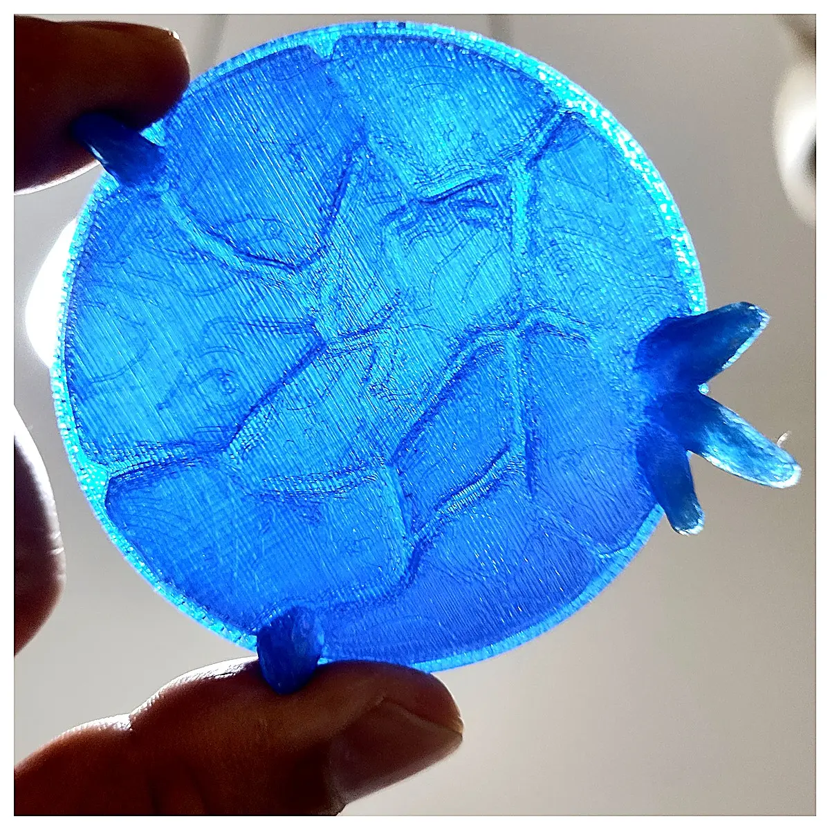 Transparent Ice Base Stand Blue for Bilibing Ice Snow Figurines Display Ice Sculpture Support Ice Toy Accessories Decorative Stand