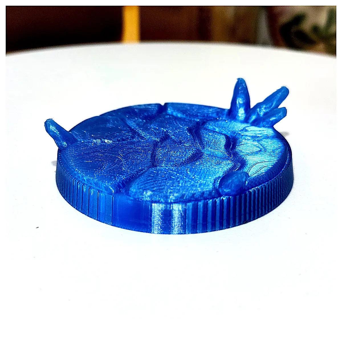Transparent Ice Base Stand Blue for Bilibing Ice Snow Figurines Display Ice Sculpture Support Ice Toy Accessories Decorative Stand