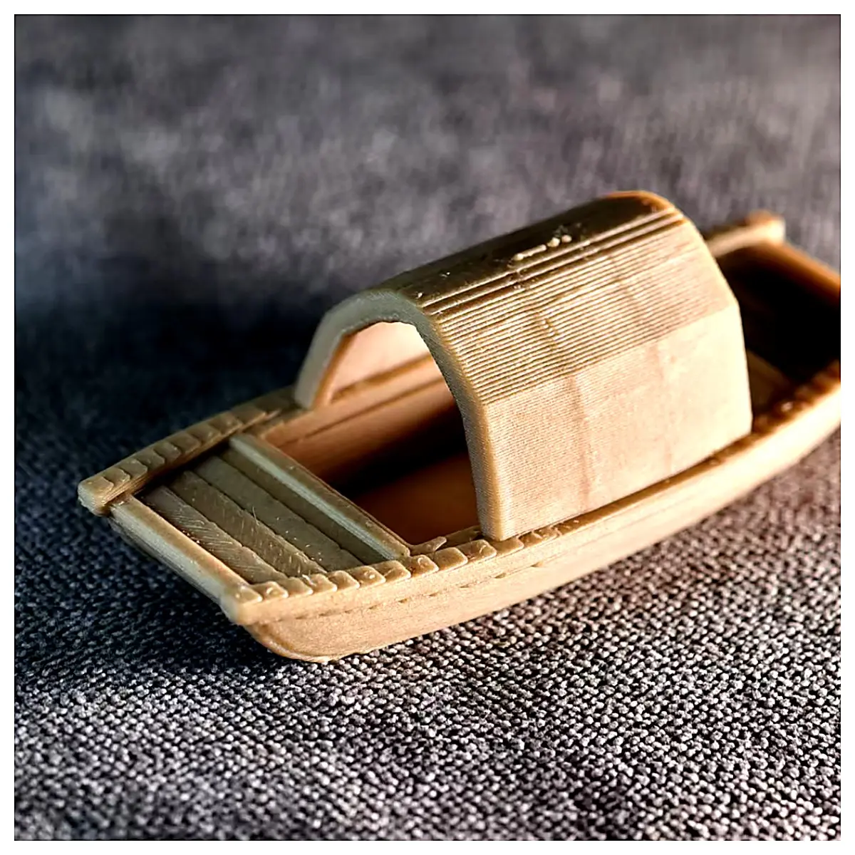 Jiangnan Wooden Boat Floating 30 Minutes Model Ship Toy Boat Model Collection Desktop Decoration