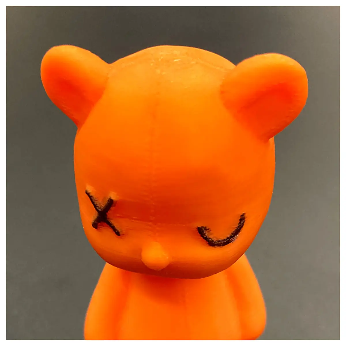 Slanted Bear Plush Model Mini Toy Small Bear Miniature Figure Decoration Gift Collection Cute Fun
