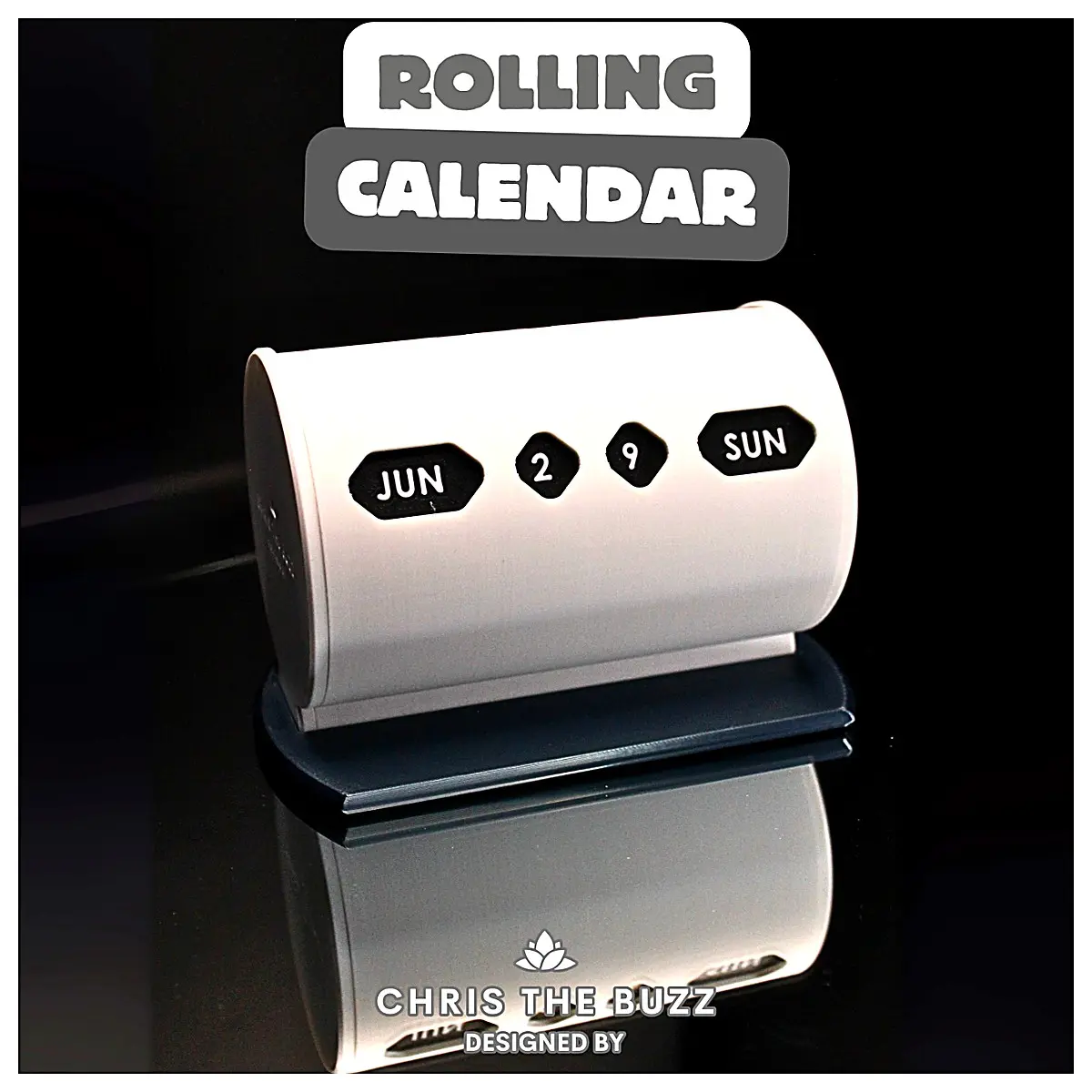 Rotating Calendar Rotating Date Desk Decoration Wall Hanging Holidays Anniversary Memorial Gift Rotating Calendar Ornament