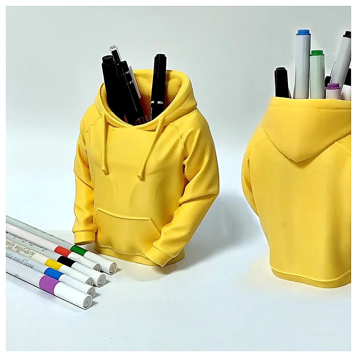 Desk Pen Holder Organizer Office Stationery Storage Rack Creative Pen Case Desk Organizer Lazy Person Gadget Computer Desktop Storage