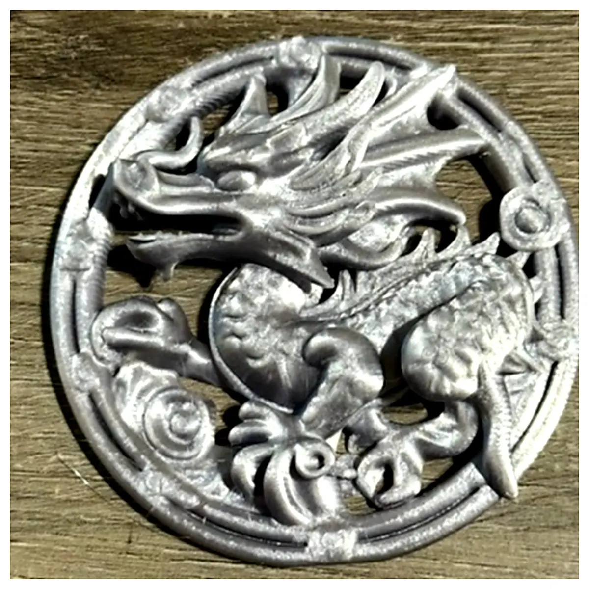 Dragon Emblem V2 Dragon Badge Dragon Pattern Commemorative Badge Dragon Jewelry Dragon Culture Decoration Dragon Enthusiast Gift