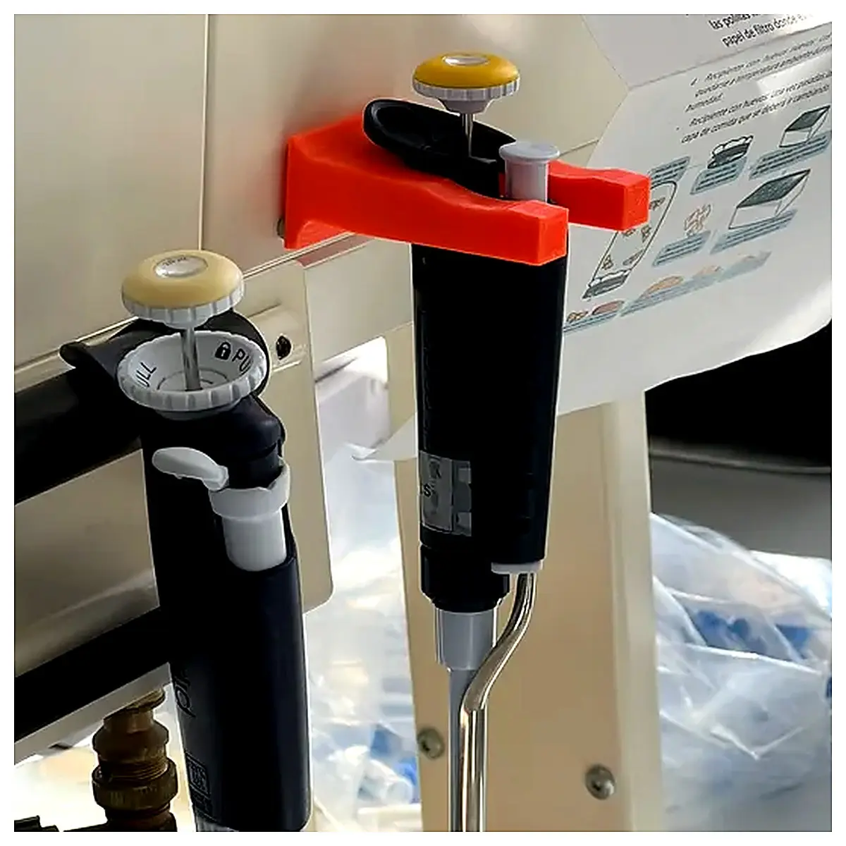 Magnetic Micropipette Clamp Pipette Holder Magnetic Suction Lab Accessory Small Pipette Holder Pipette Fixation Tool