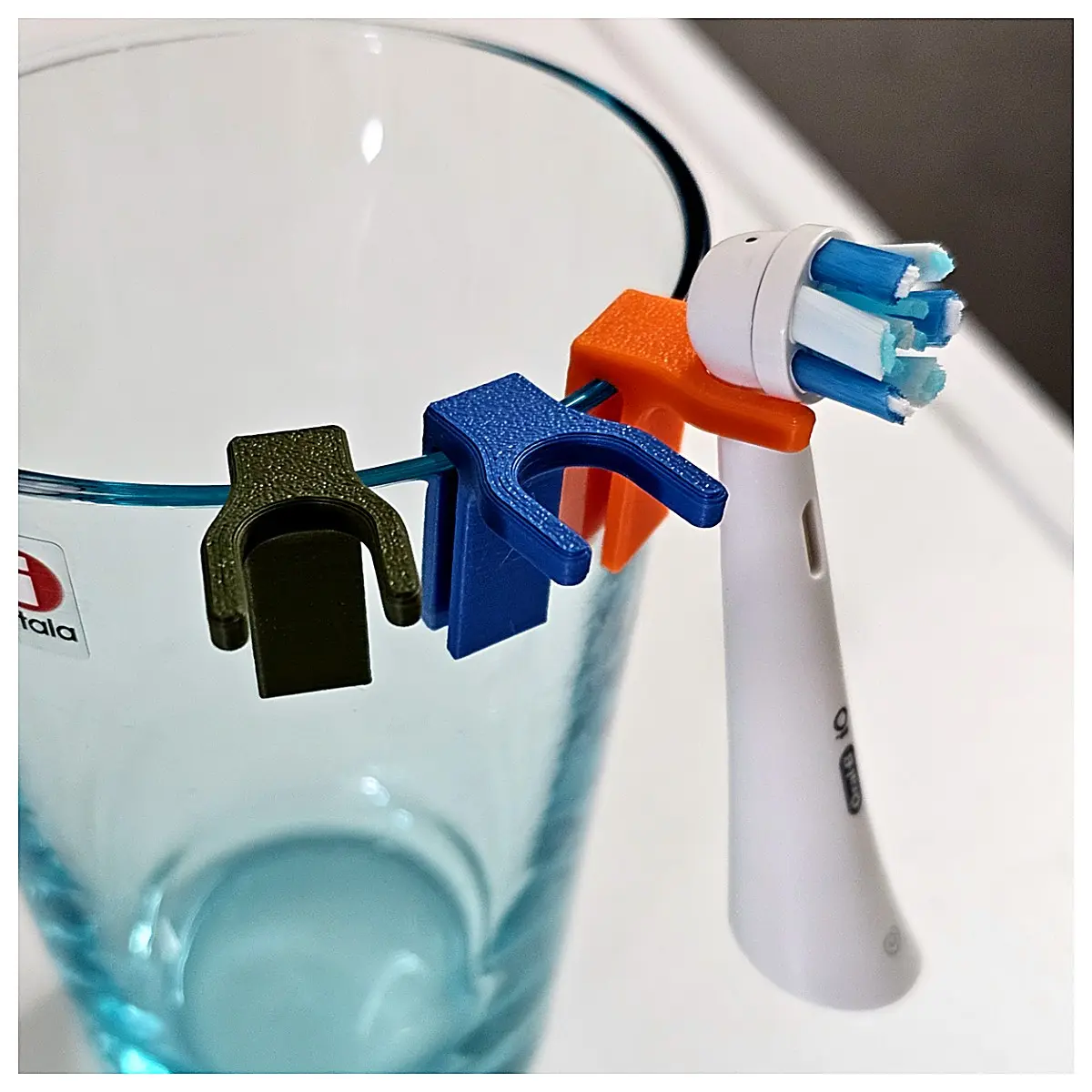 Oral B Brush Head Clip Holder Attachment Brush Cup Accessory Brush Head Organizer Cleaning Tool Oral B Parts
