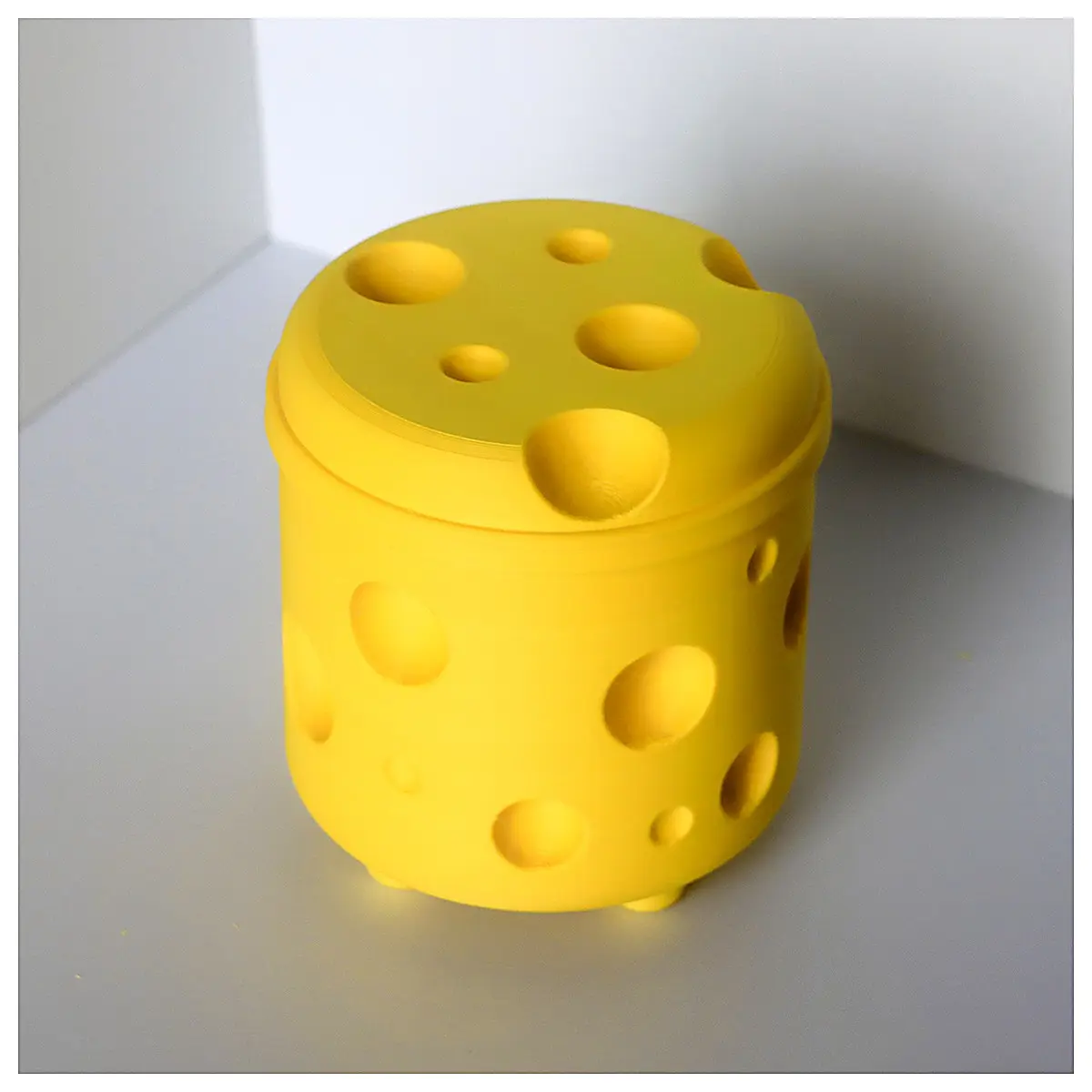 Cheese Bin Food Waste Container Kitchen Trash Can Cheese Storage Box Waste Cheese Disposal Home Garbage Bucket