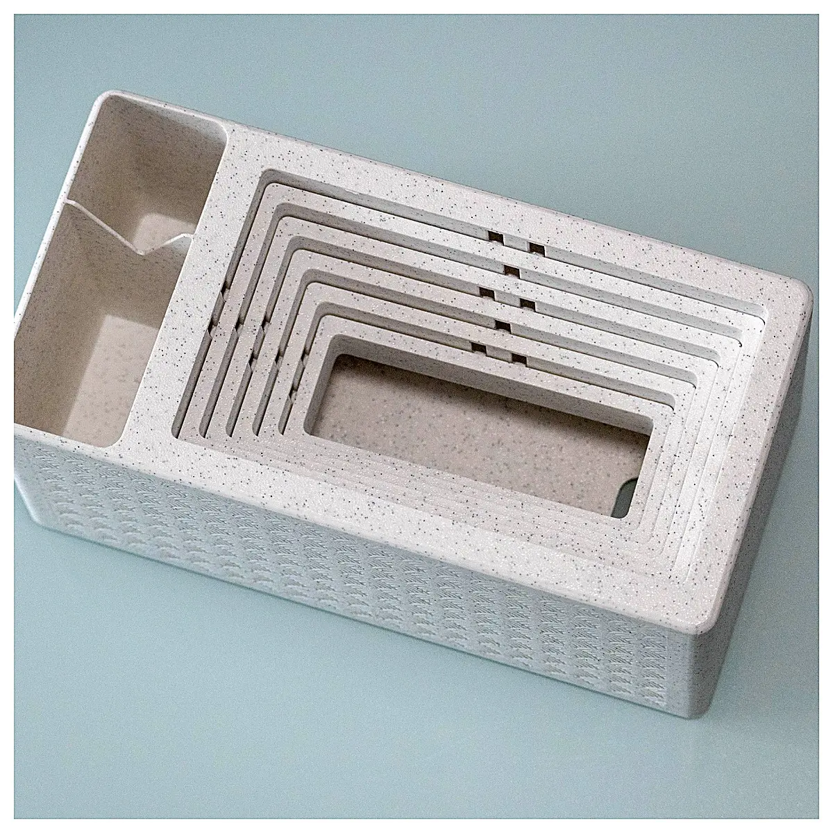 Rolling Wave Gradient Paper Towel Holder Dispenser Submerged Storage Box Creative Home Organization Shelf Storage Accessories