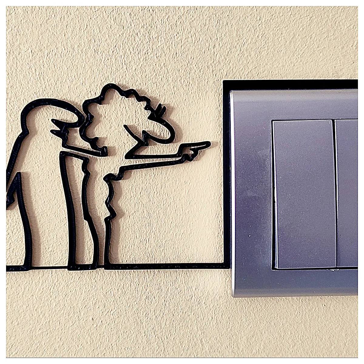 Funny Switch Miniature La Linea Balum 67 Smart Bulb Switch Decorative Lighting Accessories Creative Switch Wall Switch Indoor Decor