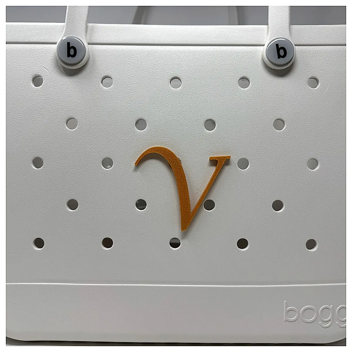 Bogg Bag Letter V Bag Alphabet Collection Toy Decorative Letter Gift Letter Playset