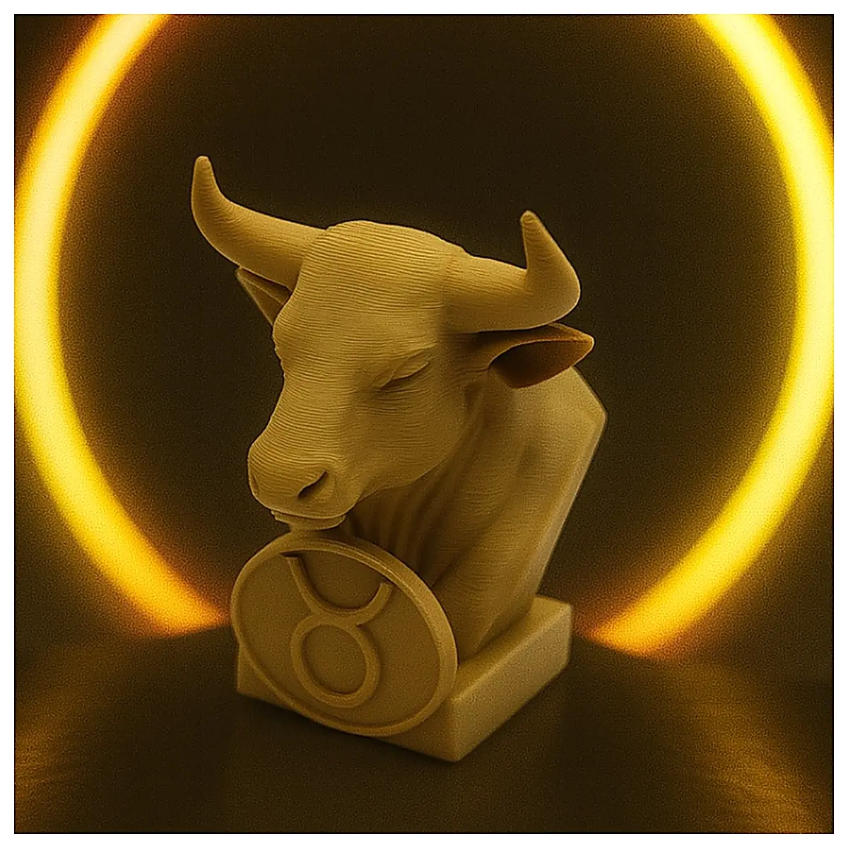 Taurus Statue Figurine Memorial Zodiac Sign Gift Decoration Art Piece Taurus Zodiac