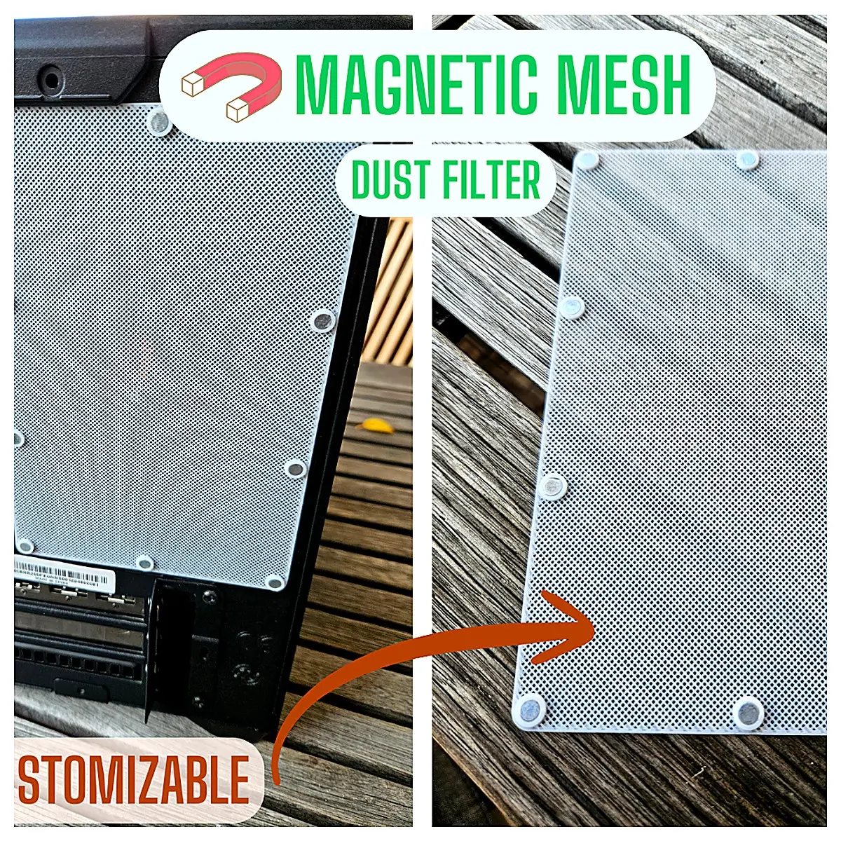 Magnetic Filter NR200P Grid Magnetic Mesh Particle Filter Adsorption Air Filter Core Industrial Purification