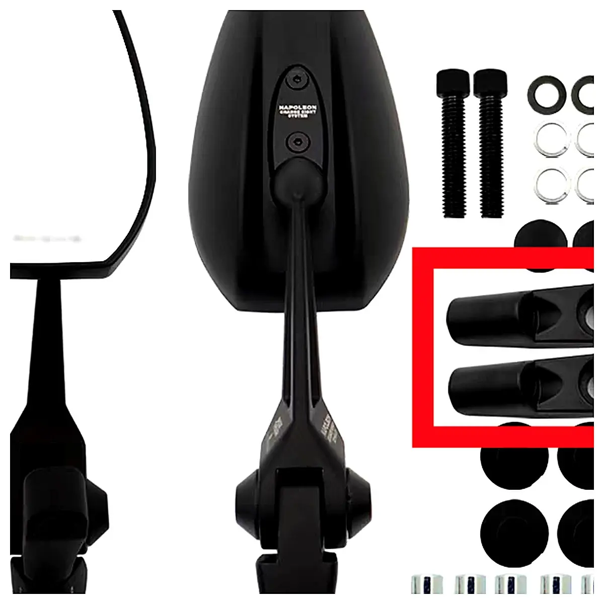 AOS4 Mirror Screws Cover Set Pair Decorative Cover Screw Protector Car Parts Rearview Mirror Protection Vehicle Accessories