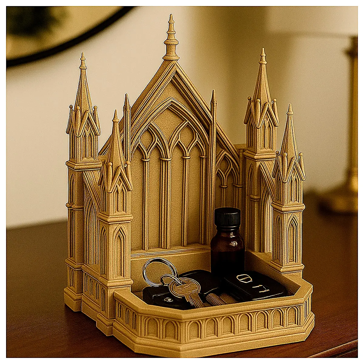 Gothic Cathedral Storage Basket Organizer Home Storage Solutions Desk Organizer Kitchen Shelves Multi Purpose Baskets Storage Containers