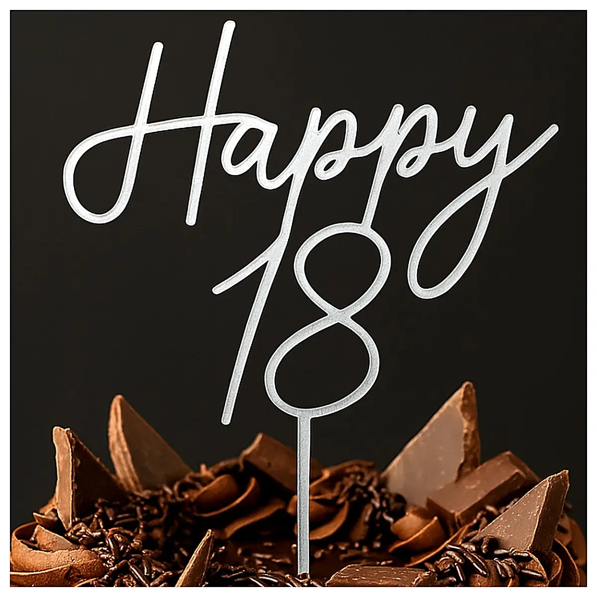 Cake Decoration Happy 18 Birthday Frosting Decorating Party Supplies Cake Accessories Decoration Set Festive Cake
