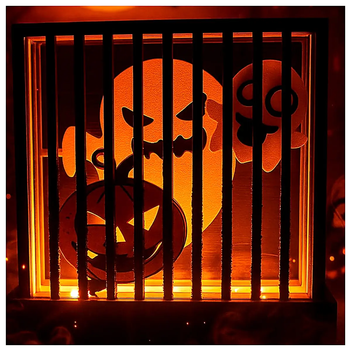 Halloween Shadow Box Dinosaurs Ghosts Bats Monsters Toy Box Festive Gift Kids Collection Decoration