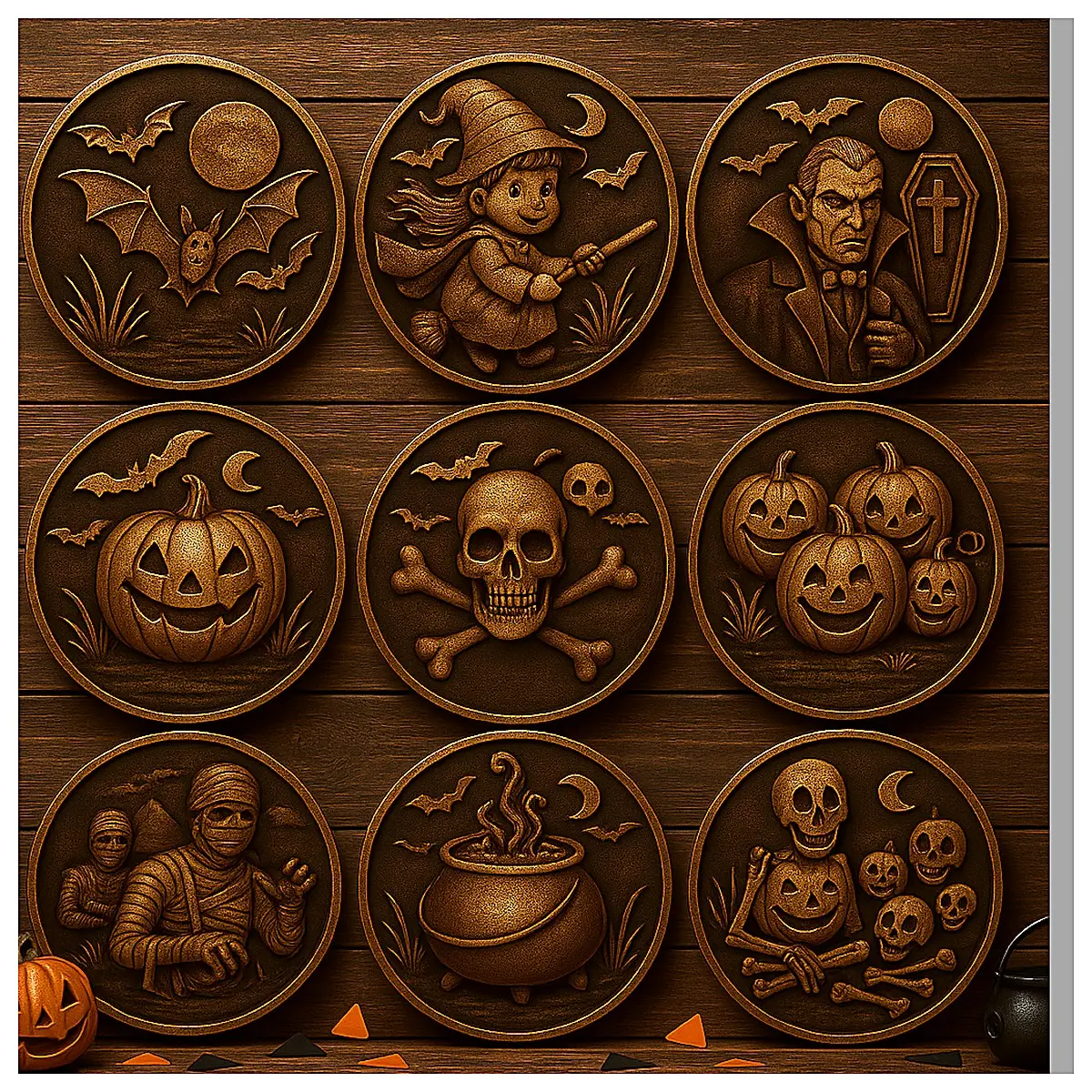 3D Horror Halloween Coins Ghost Coin Coin Skull Coin Festival Decoration Halloween Coin Collection