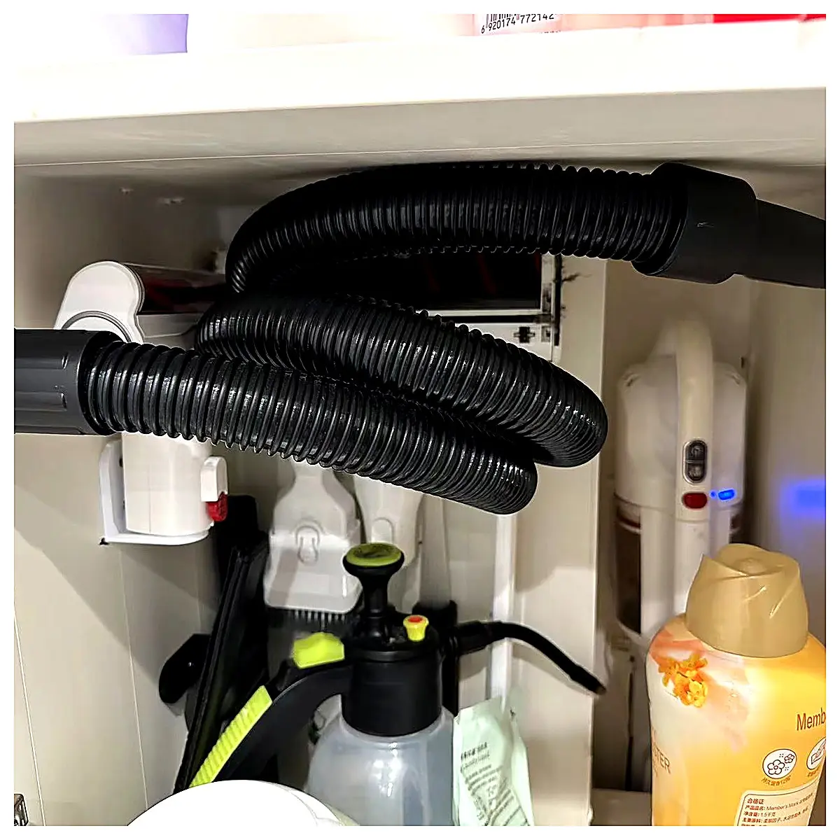Bucket Vacuum Cleaner Storage Rack Wall Mounted Organizer Can Holder Storage Shelf Cleaning Accessories Bucket Vacuum Cleaner Support