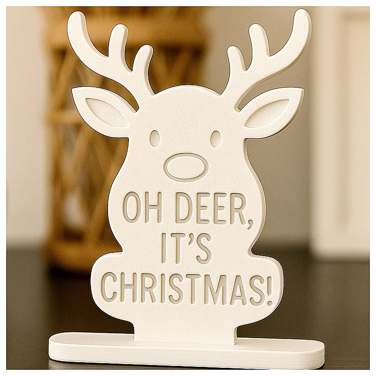 Christmas Deer Sign Festive Decoration Christmas Ornament Christmas Tree Accessory Holiday Gift Decoration