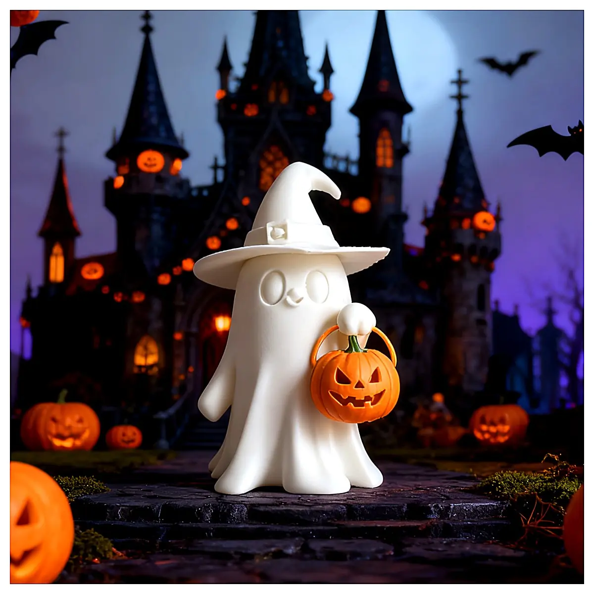 Halloween Ghost Lantern DIY Crafting Creative Decoration Party Supplies Ghost Decor