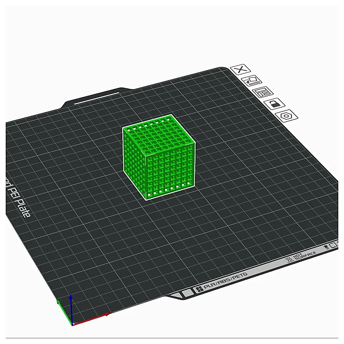 Cube Square Hole Drilling Tool Punching Machine Carving Tool Parts Making 3D Printing