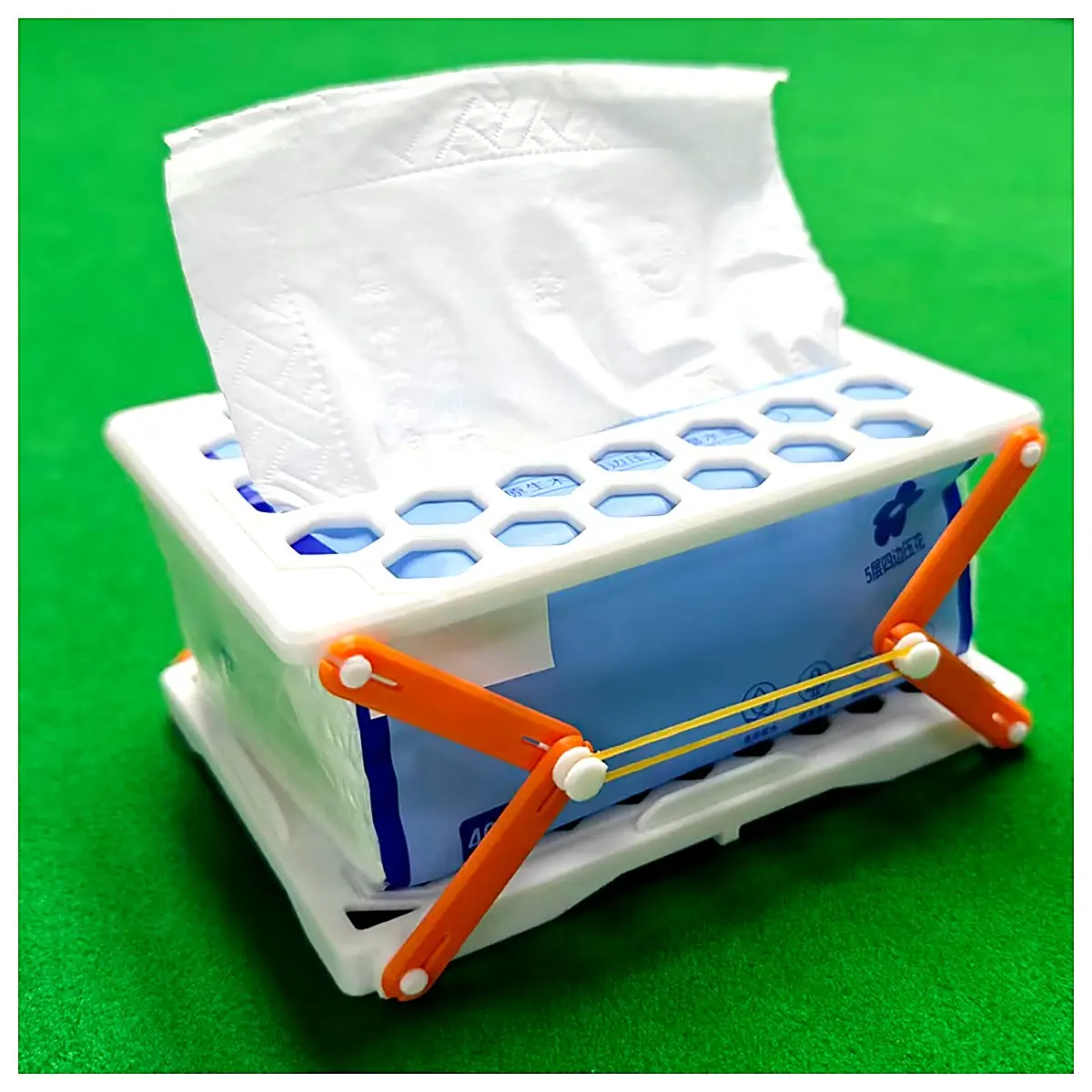 Folding Paper Towel Box Collapsible Organizer Desktop Storage Box Office Shelf Multi Compartment Holder Space Saving