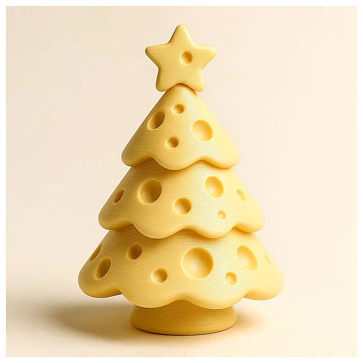 Cheese Christmas Tree Decoration Food Grade Cheese Model Christmas Tree Accessories Festive Holiday Toy Christmas Gift