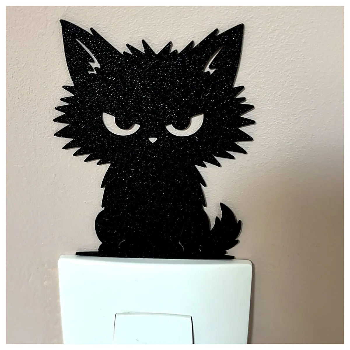 Cute Cat Outlet Decor Creative Switch Panel Adorable Kitten Decoration Home Accessories Wall Decor Electrical Device Parts