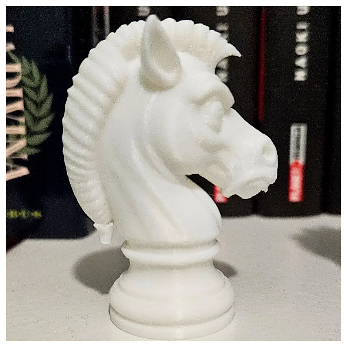 Knight Head Figurine Stylized Stone Chess Piece Game Accessory Board Game Decoration Collectible Model Tabletop Gaming