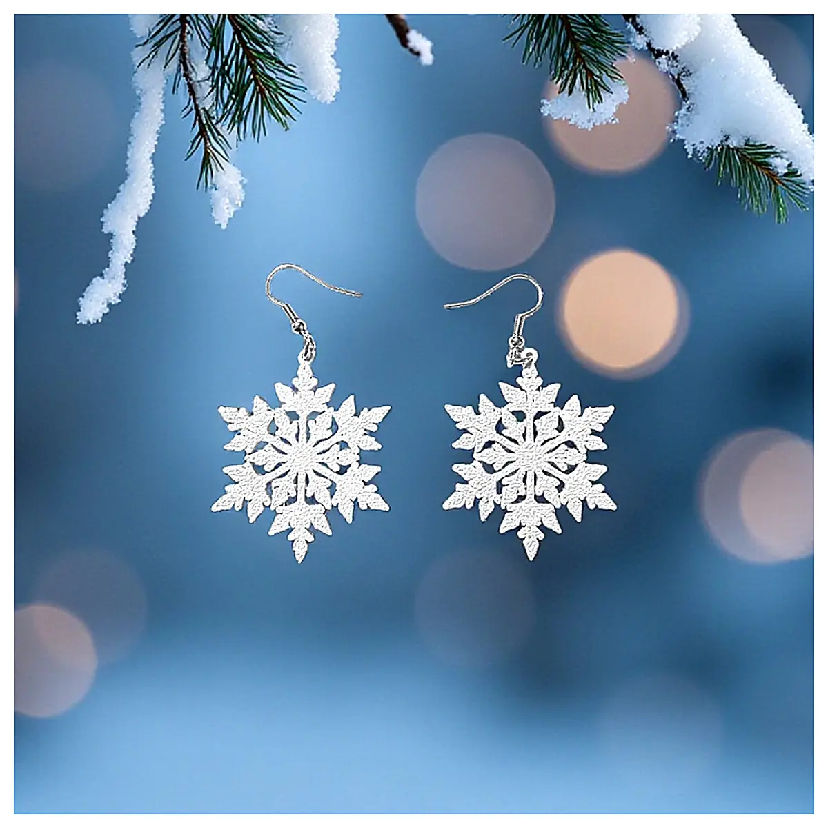 Snowflake Earrings Women s Earrings Decorative Elegant Simple Style Accessories Date Daily Wear