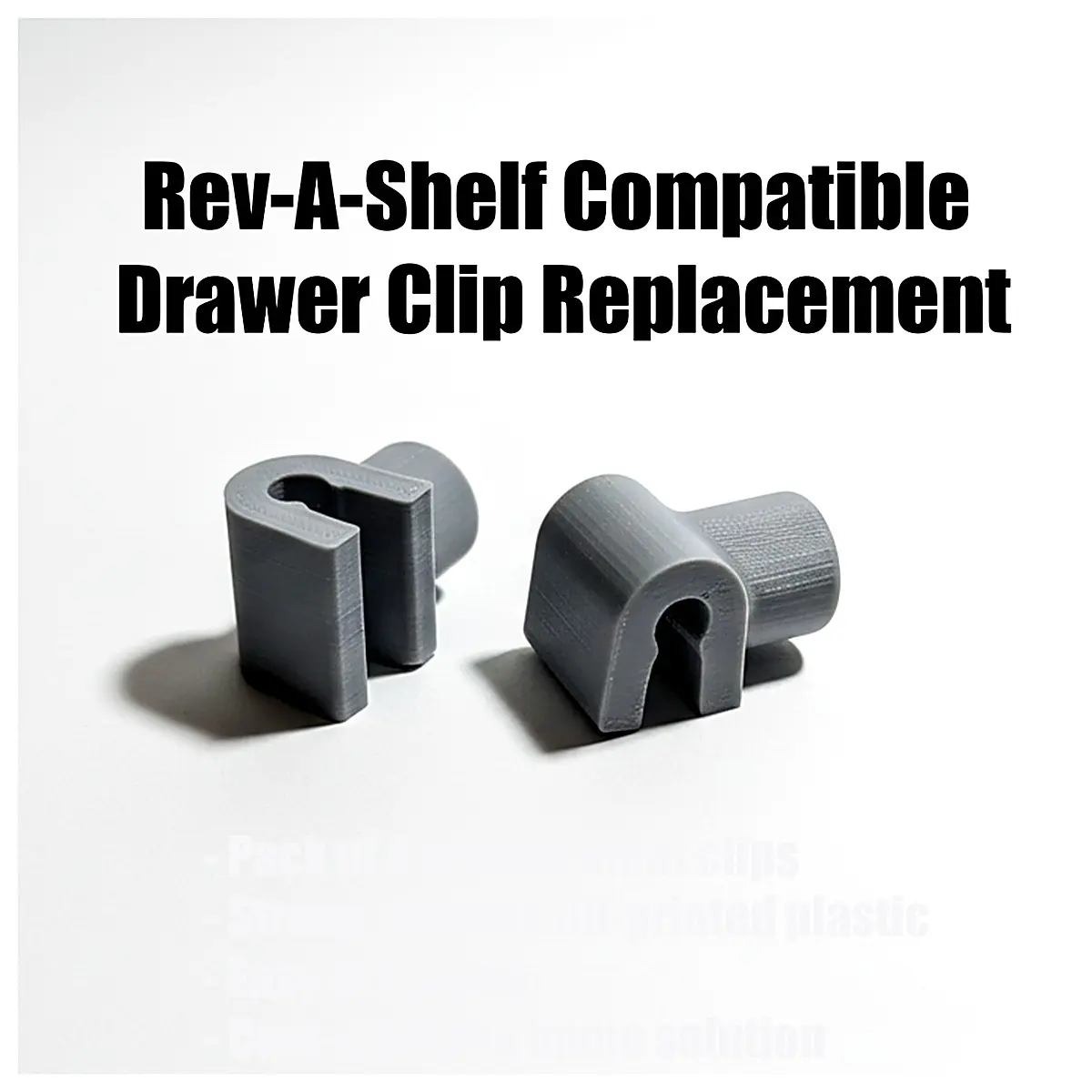 Pull Out Shelf Support Clip Trash Can Fixing Clamp Rotating Extension Holder Waste Bin Accessories Compatible with Rev a Shelf Waste Sorting