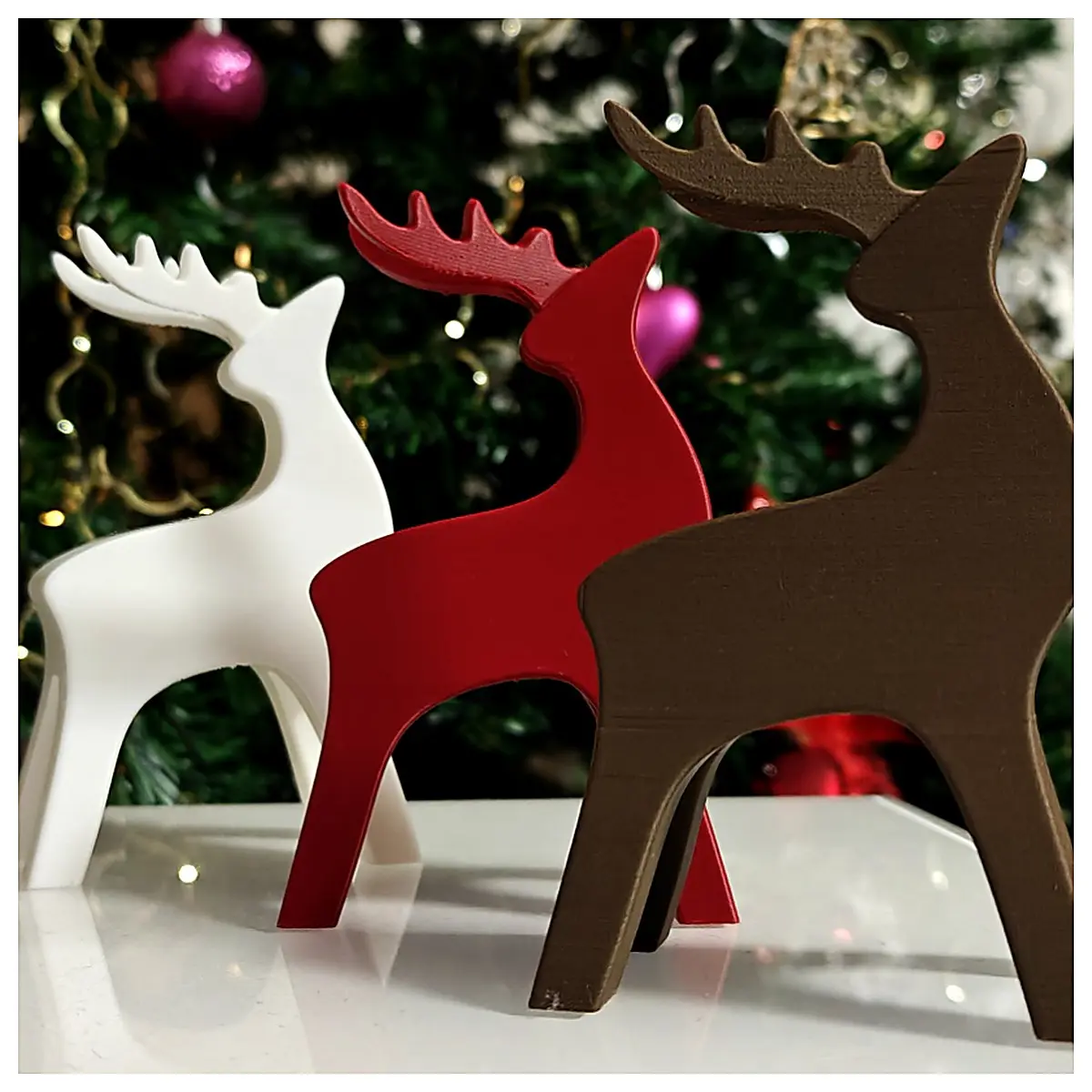 Christmas Deer Decoration Festive Ornament Reindeer Model Christmas Decor Xmas Tree Accessories Holiday Decoration Parts