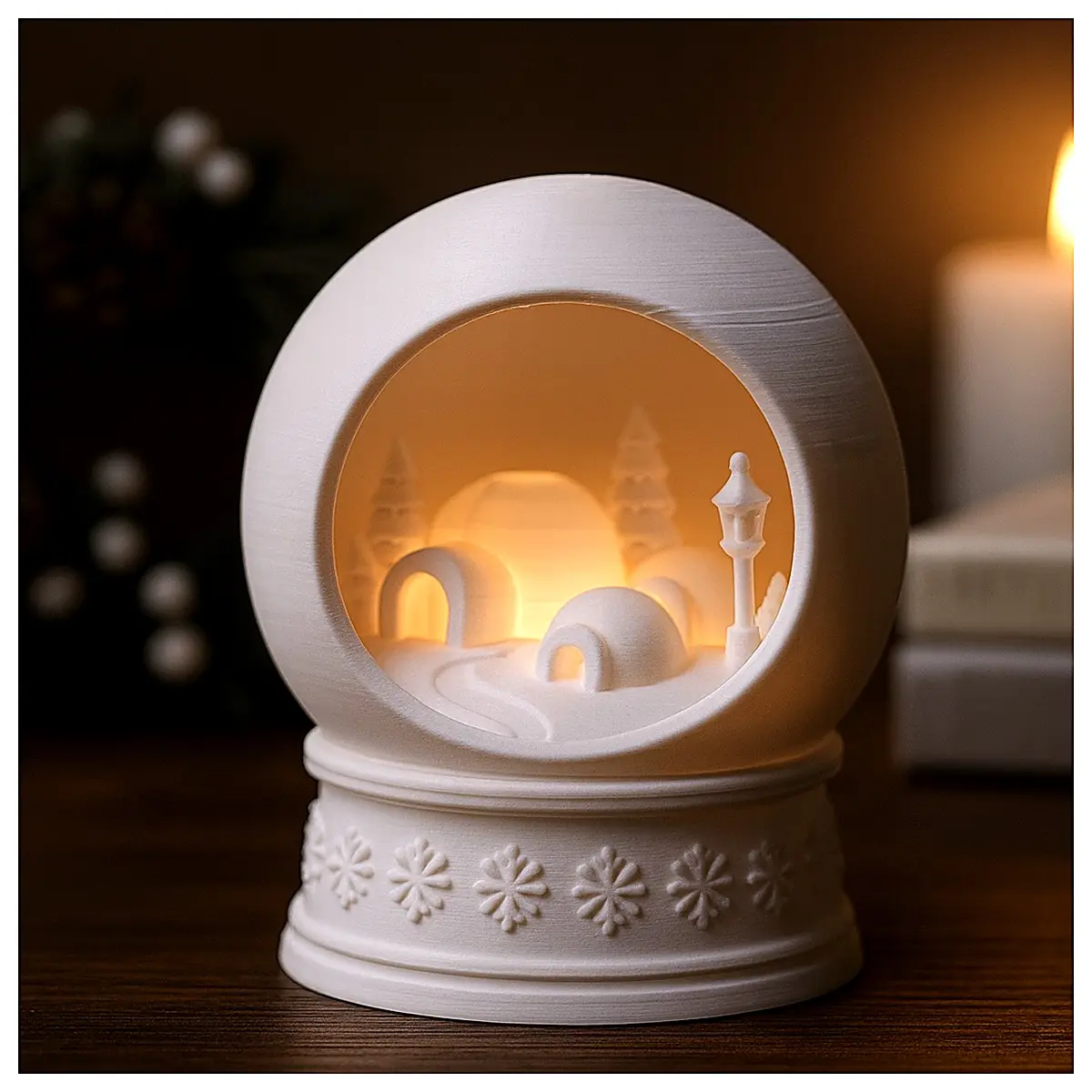 Ice House Winter Village Snowball Toy Winter Plush Ice Snow Games Kids Gift Ice Sculpture Toy