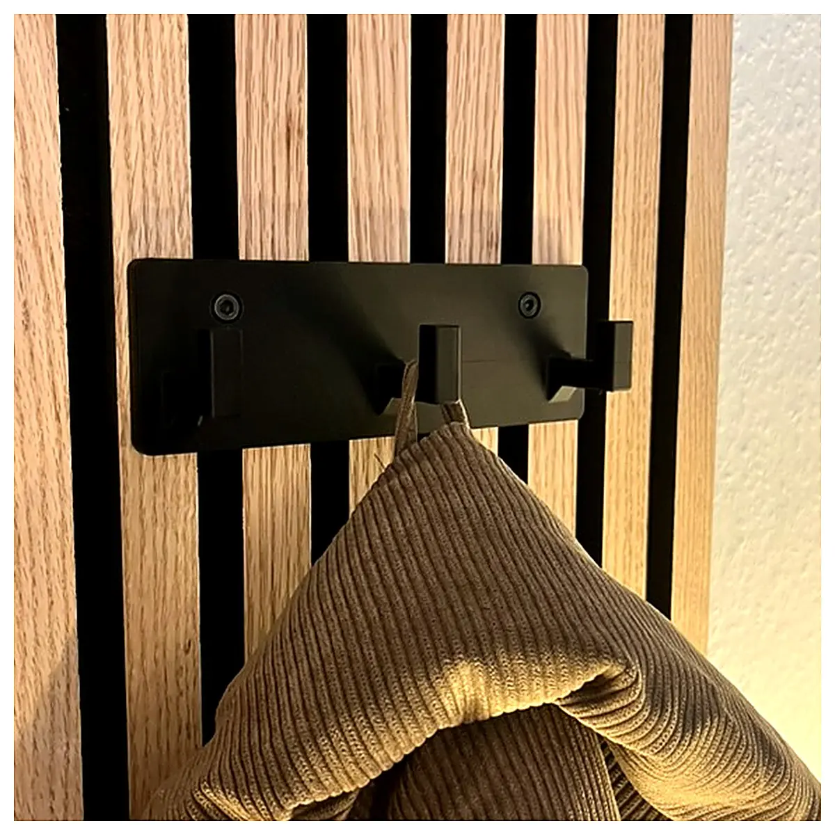 No Drill Coat Rack Soundproofing Panel Wall Hanger Easy Installation Soundproof Storage for Bedroom Living Room Decor