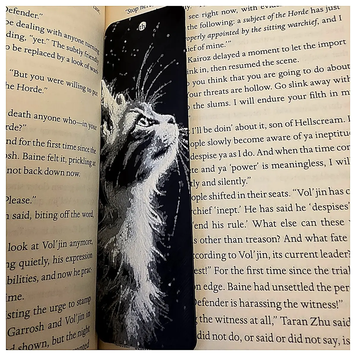 Cat Bookmark Cute Cat Design Reading Accessory Bookmark Cat Lovers Page Holder Paw Print Decoration