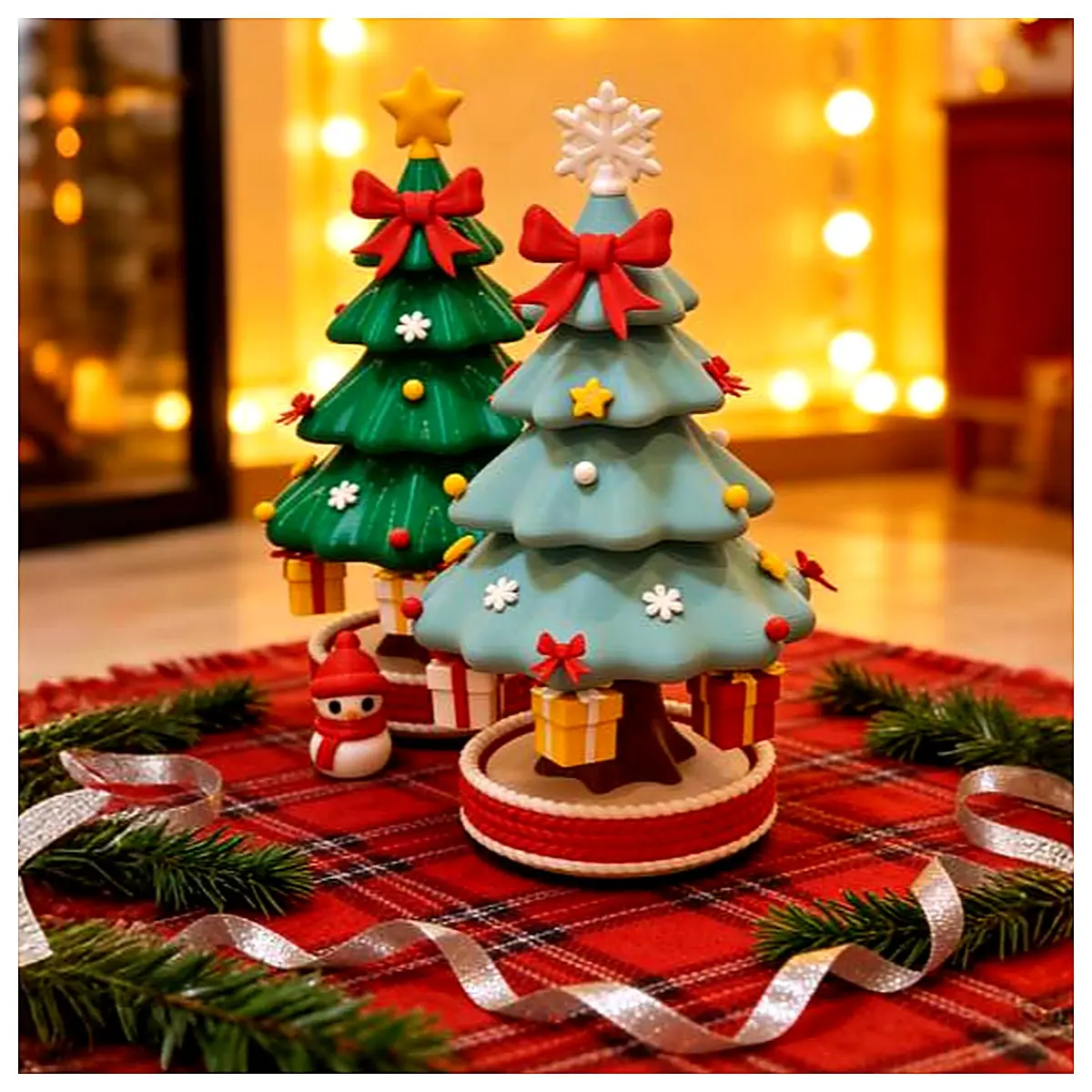 Christmas Tree Ornaments Falling Gifts Festive Decorations Christmas Decor Placement Decorations