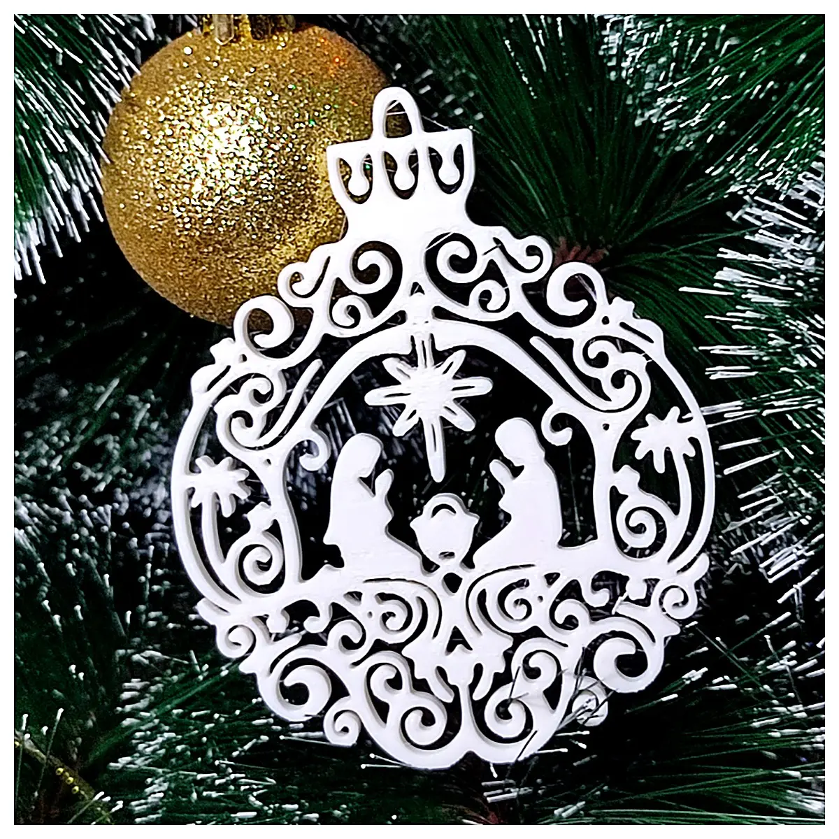 Bethlehem Lace Christmas Ornament Festive Gift Holiday Decoration Christmas Ornament Christmas Present Christmas Accessory