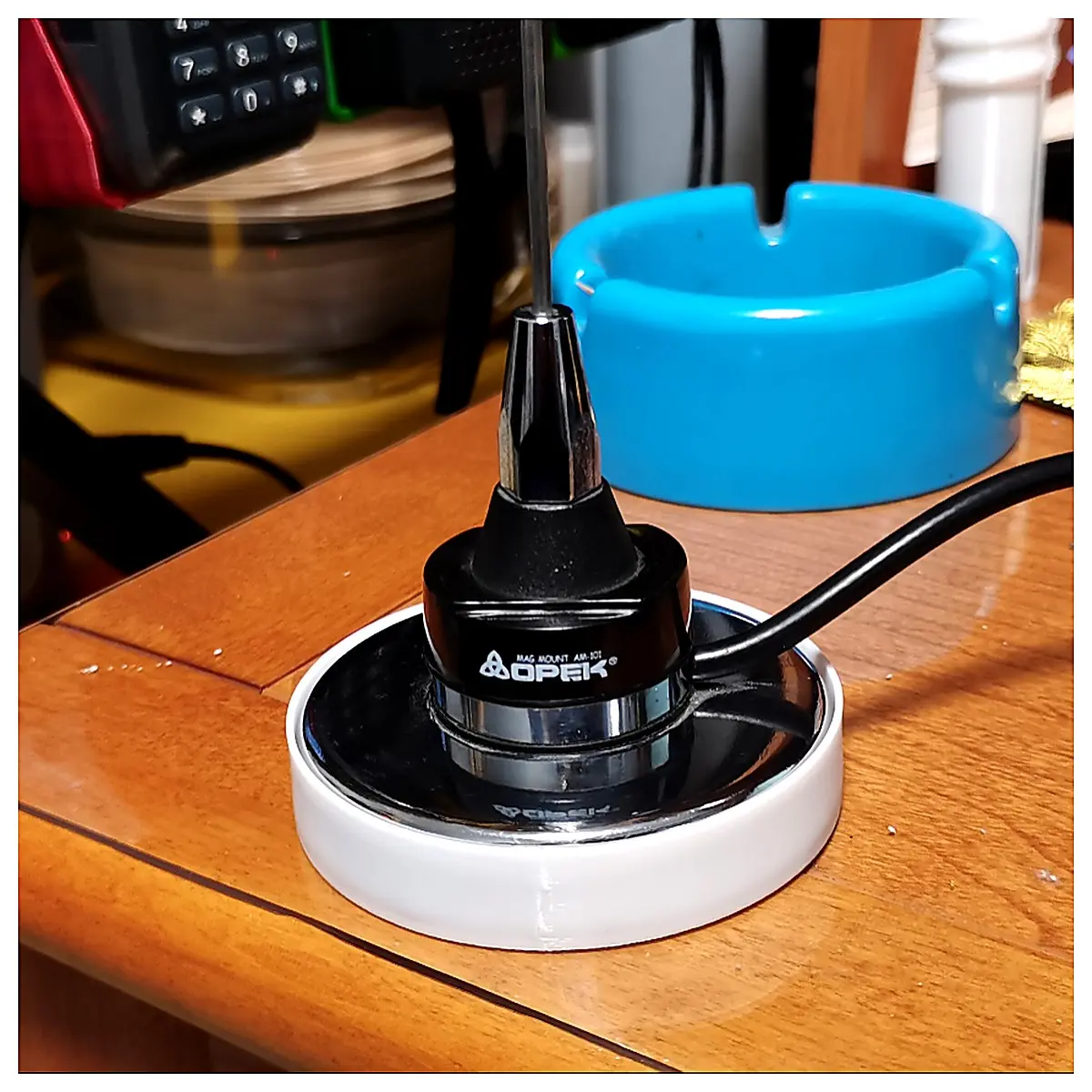 OPEK Toothpick Antenna Base Protector Phone Stand Accessory Mobile Phone Holder Bracket Support Case
