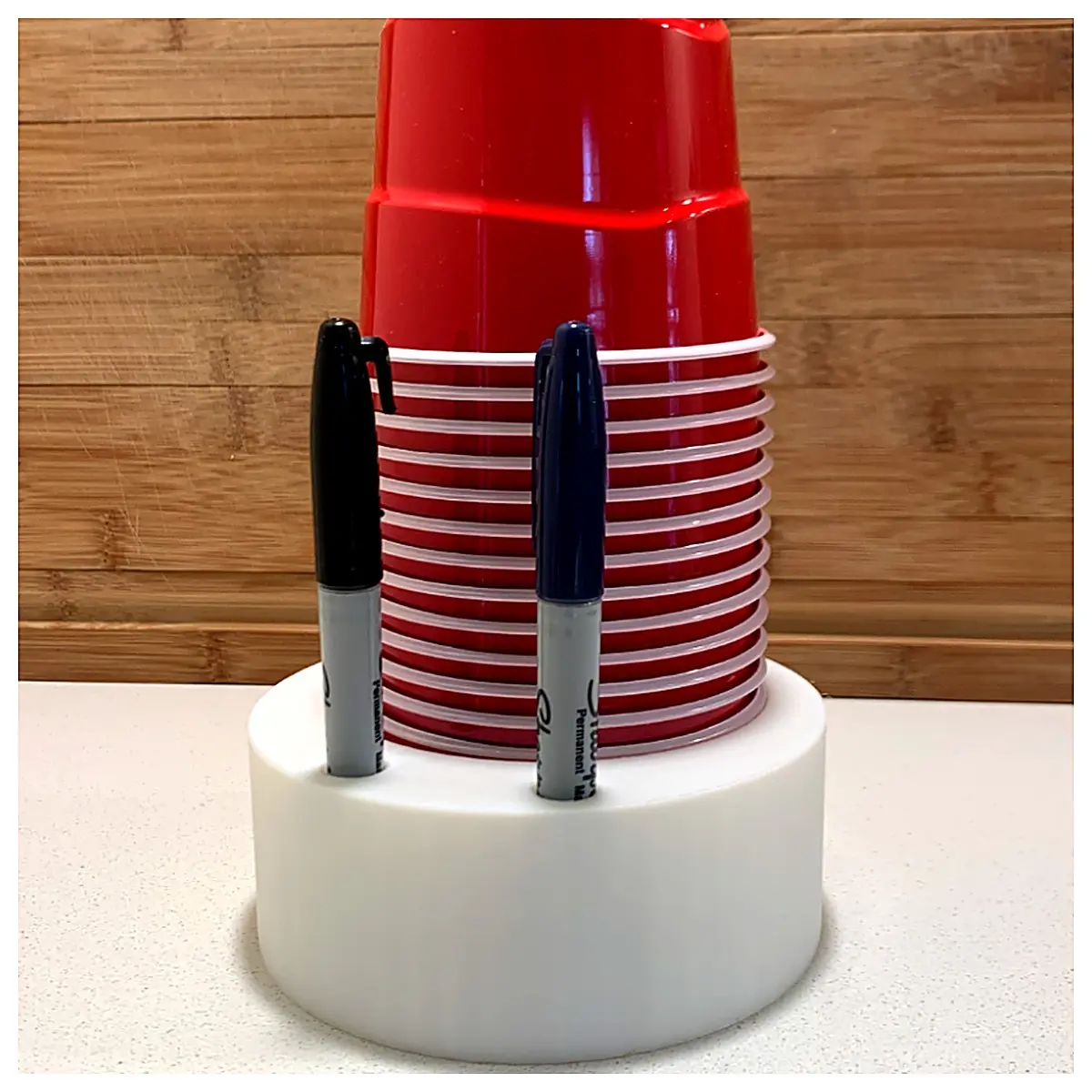 Solo Cup Mat Pencil Holder Desk Pen Organizer Writing Accessory Desktop Stand Creative Decoration Office Supplies