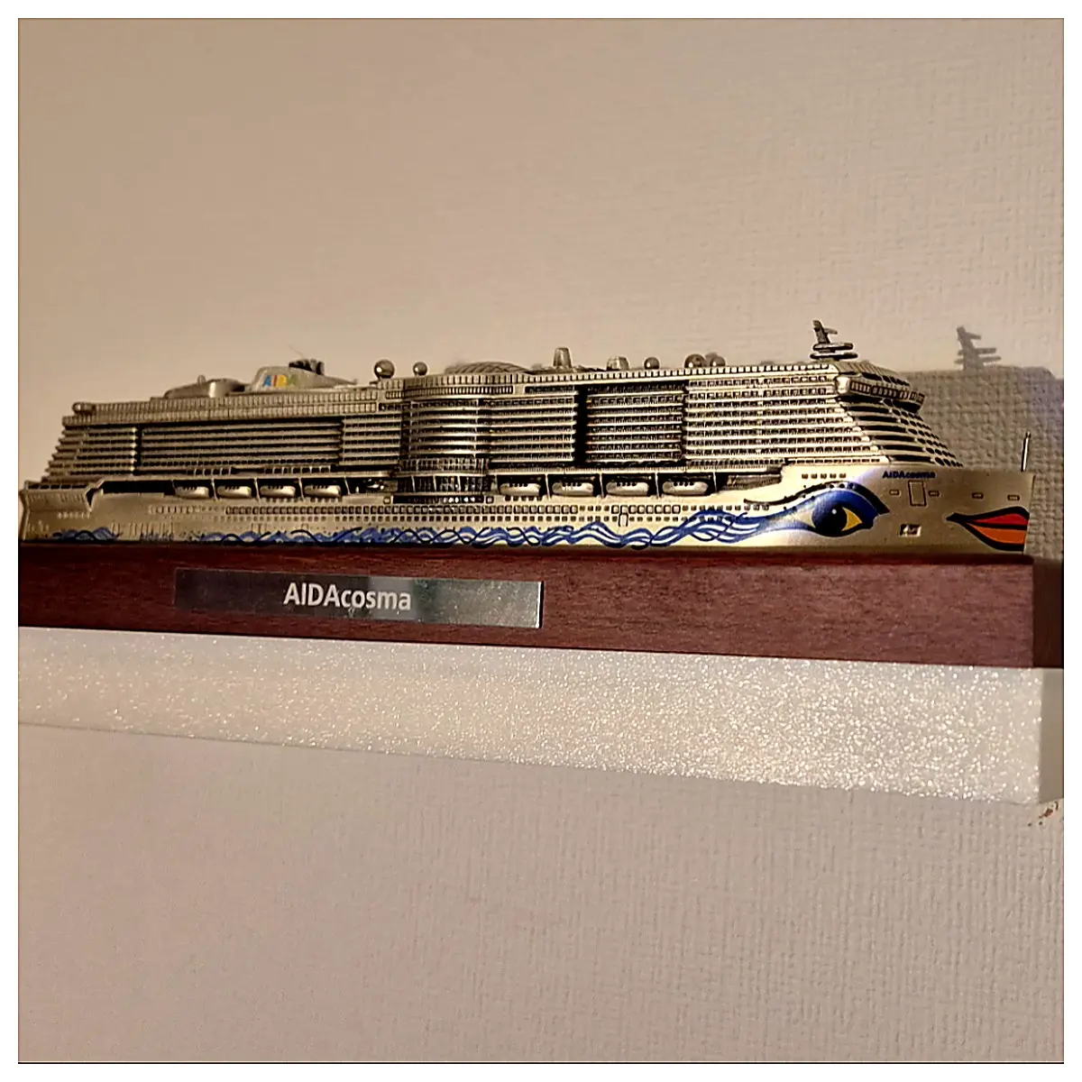 Marine Model Display Stand Wall Mounted Shelf Kosmarono Ship Model Holder Hanging Display Case Collection Accessory