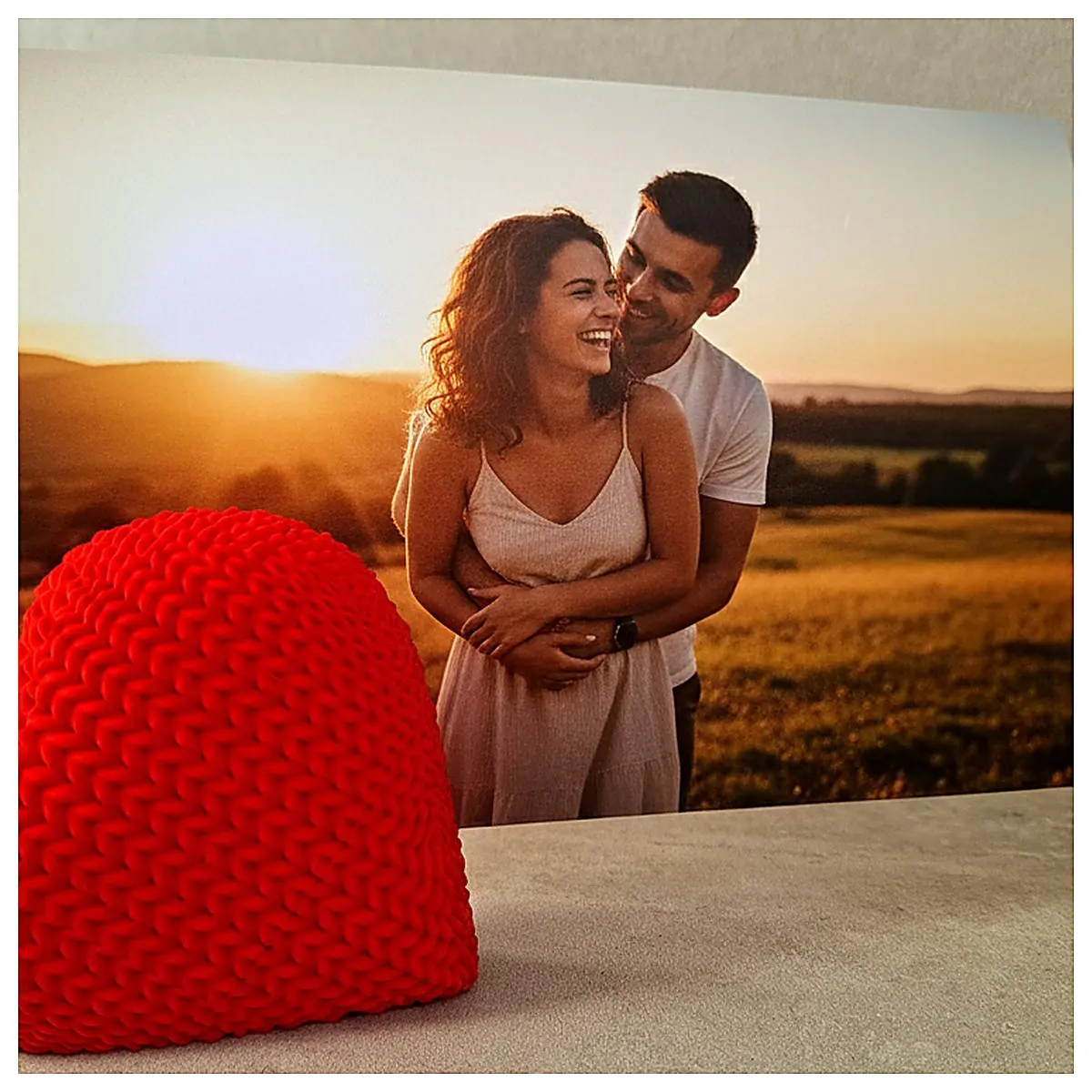 Knitted Photo Album Holder Creative Gift DIY Photo Album Wedding Anniversary Gift Photo Accessories Decoration