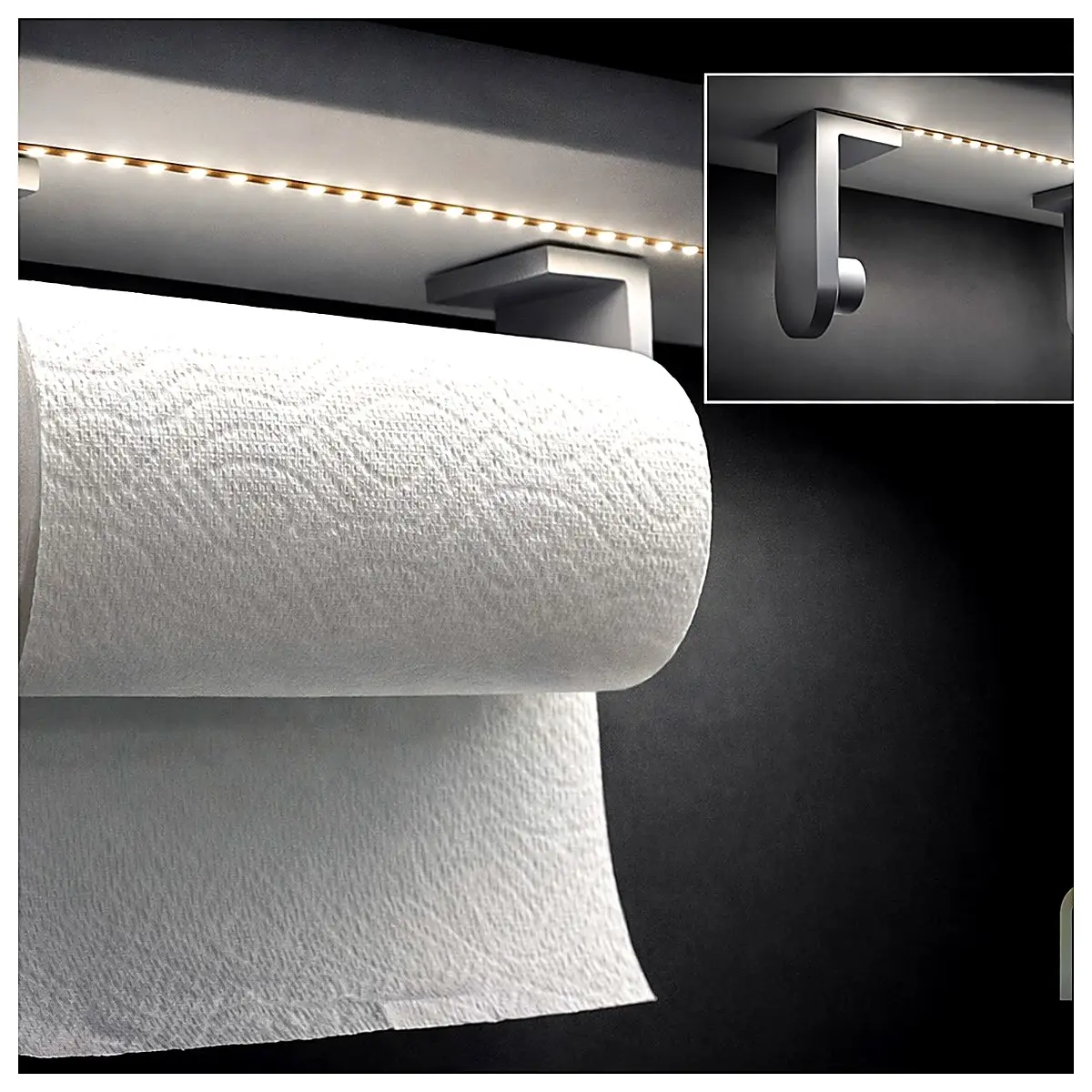 Toilet Paper Holder Stand Roll Paper Dispenser Bathroom Tissue Holder Shelf Organizer for Bathroom Kitchen Storage