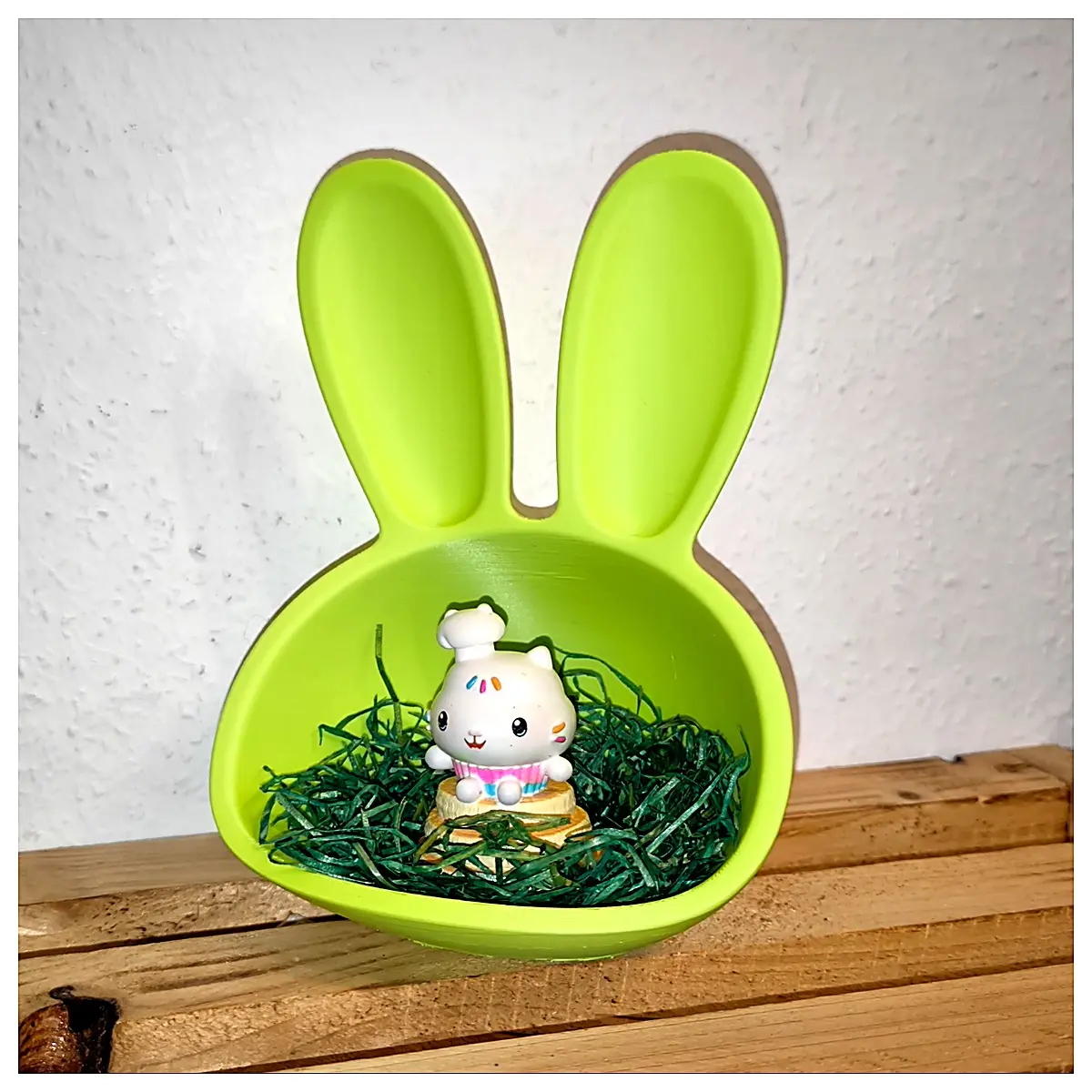 Resurrection Bunny Bowl for Candy or Gifts Easter Decoration Festive Accessory Kids Toy Gift Box Easter Treats