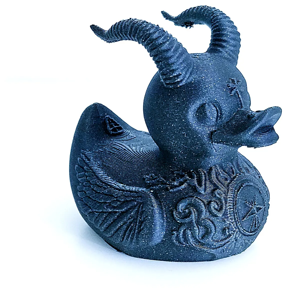 Gothic Rubber Duck Wholesale Toys Rubber Duck Simulation Duck Creative Puzzle Toys Duck Parts Accessories