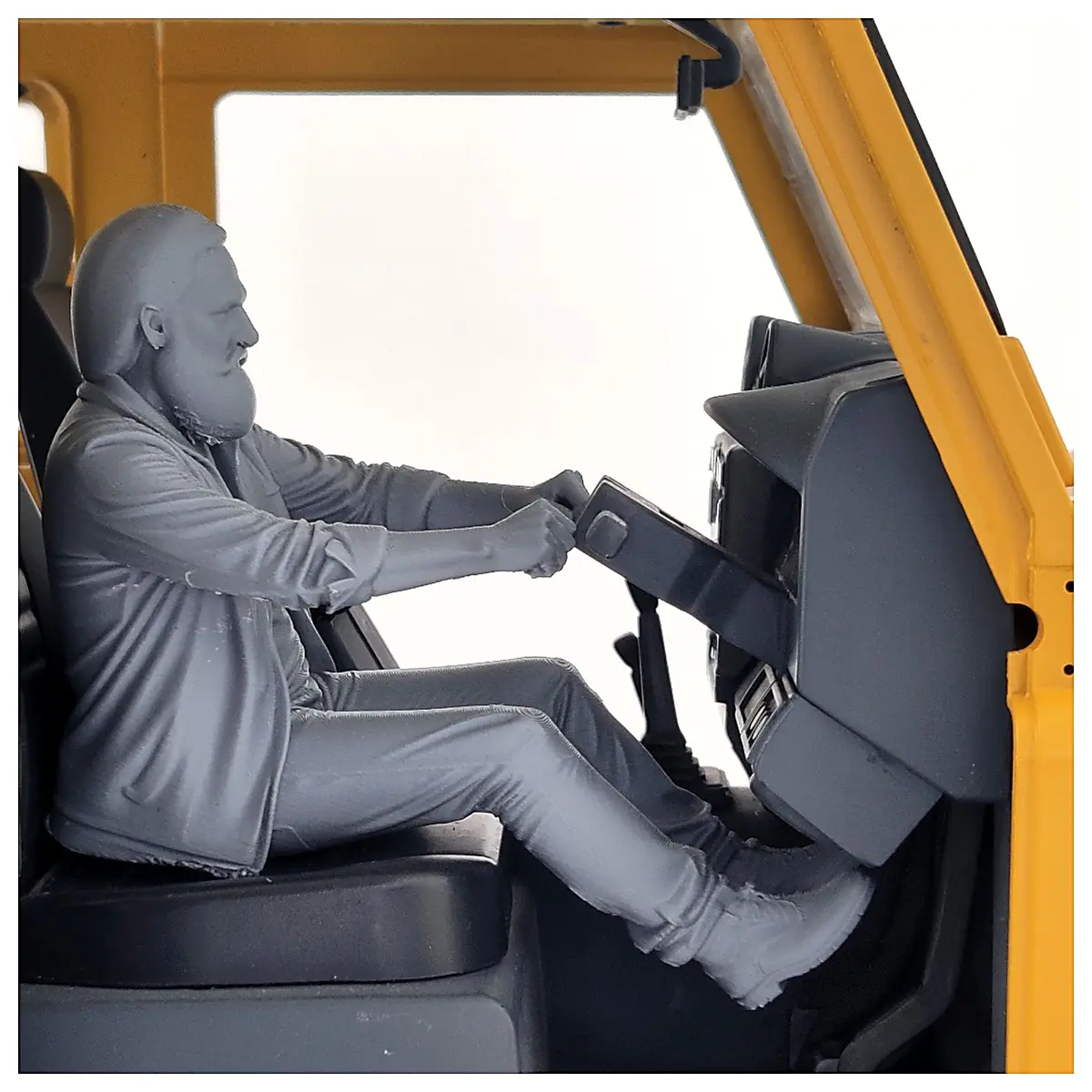 Mannequin Driver Elderly Man Loose Jacket Realistic Dummy Figure Roleplay Props Scene Accessories