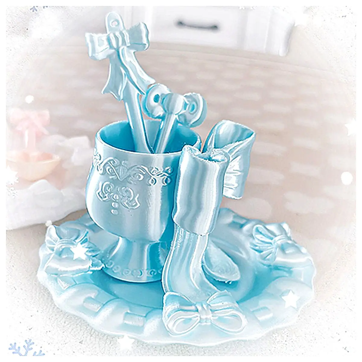 Baroque Bow Spoon Toy Sensory Spoon Play Food Ice Cream Scoop Toddler Spoon Home Role Play Accessories