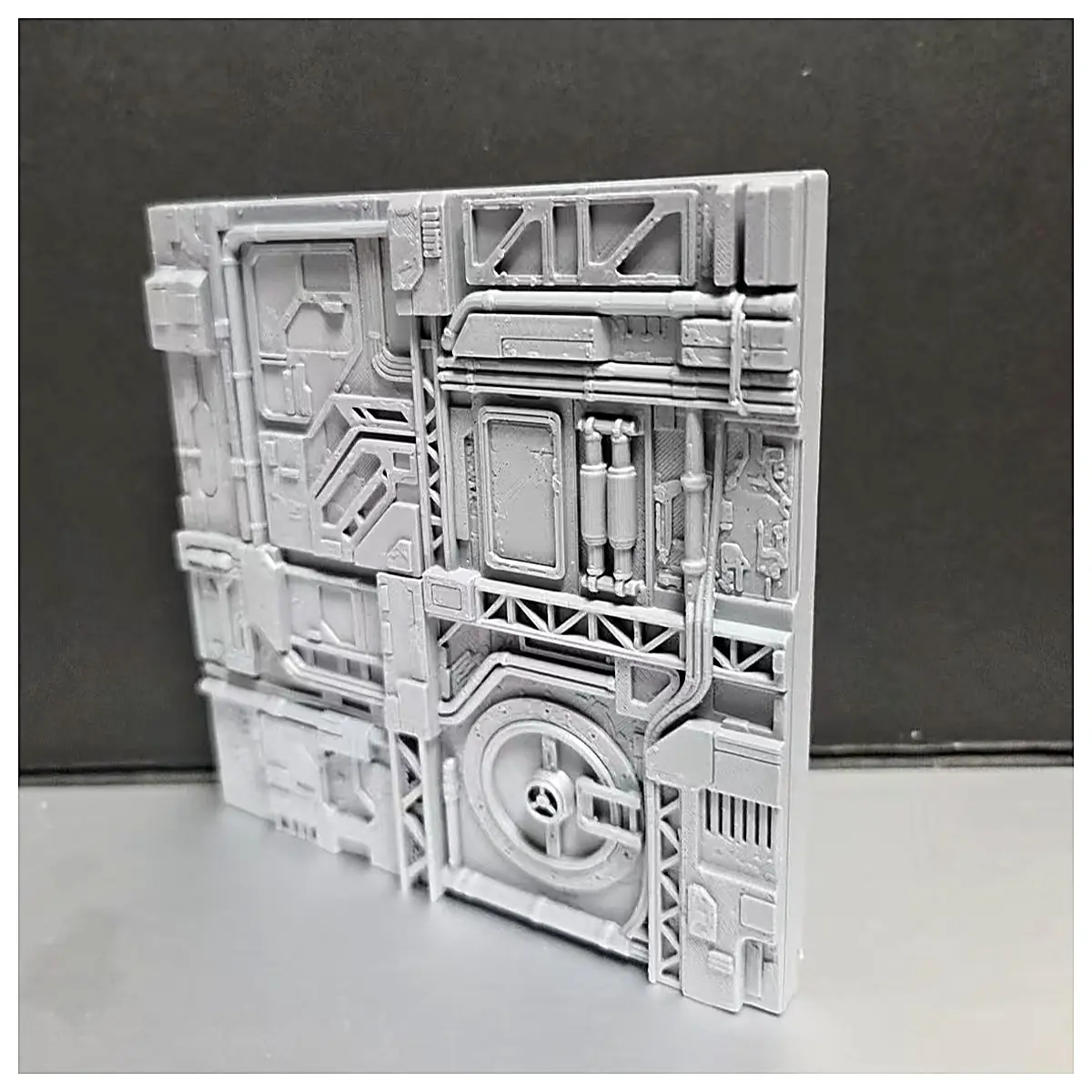 Sci Fi Base Wall Panel B Type Scene Prop Building Model Game Decoration City Film Set Base Accessories