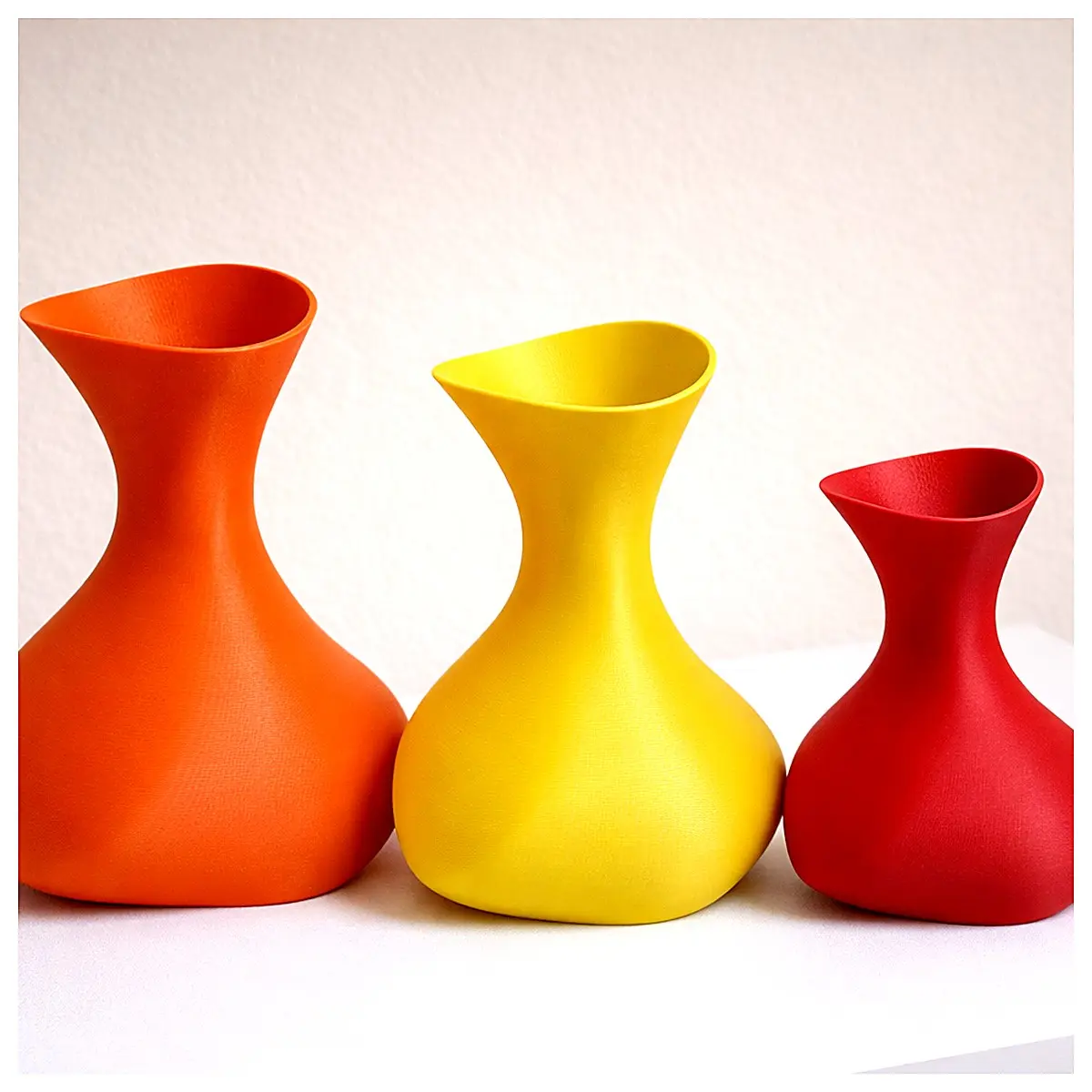 Organic Modern Vase 3D Printed Design Home Decor Flower Arrangement Indoor Art Sculpture Various Styles