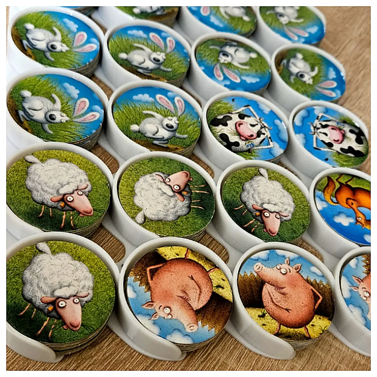 Super Farmer Coin Storage Box Coin Holder Collector Game Accessories Farm World Toy Organizer Collection