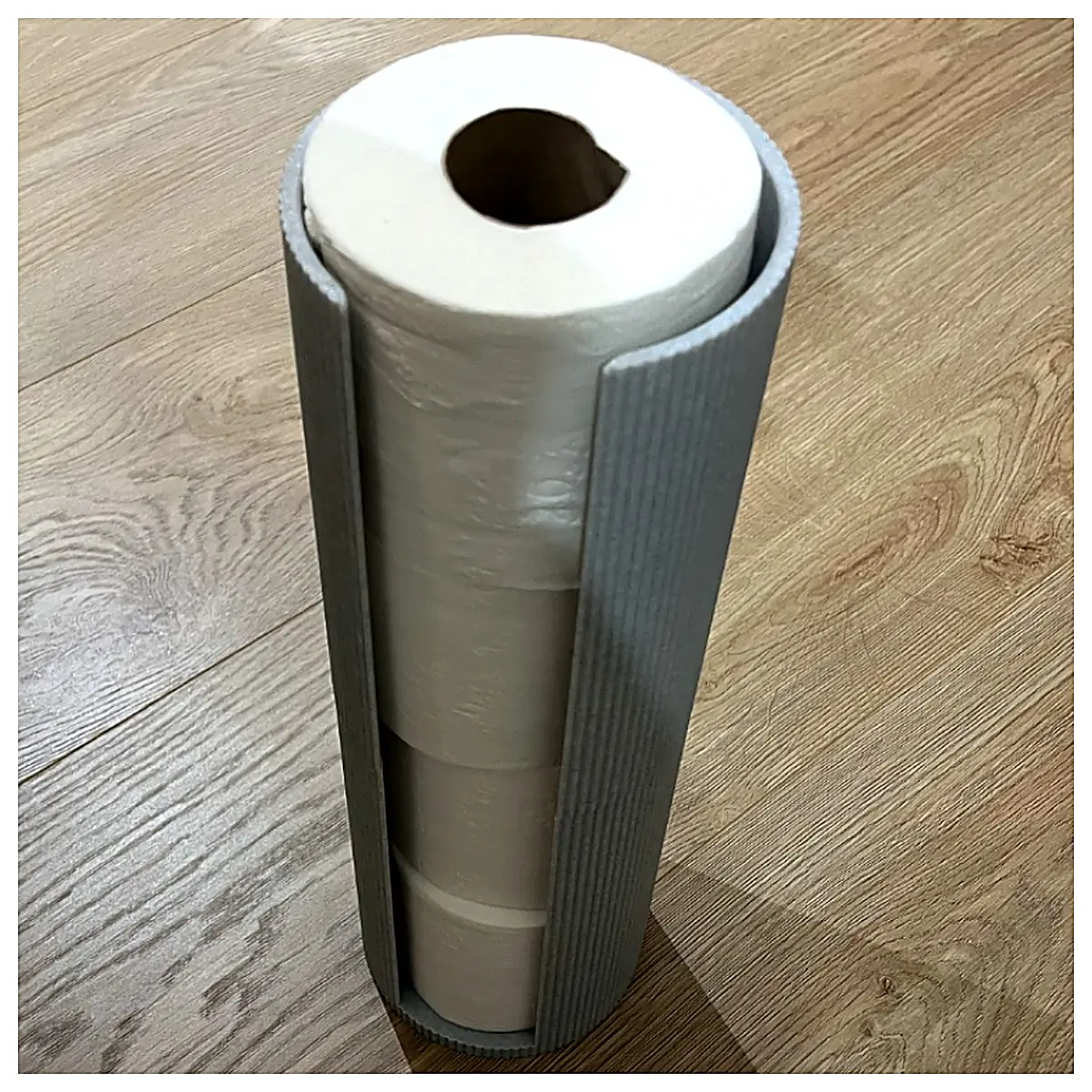 Standing Toilet Paper Holder Organizer Tower Shelf Bathroom Paper Dispenser Rack Space Saving