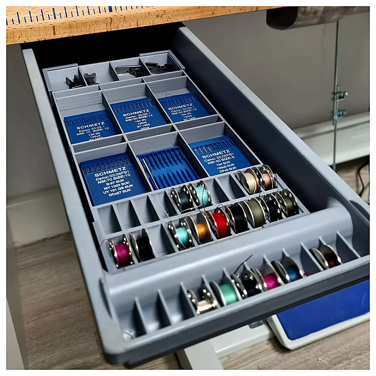 Sewing Machine Drawer Organizer Box Storage Box Sewing Accessory Holder Sewing Tool Organizer Drawer Divider Sewing Machine Parts Storage